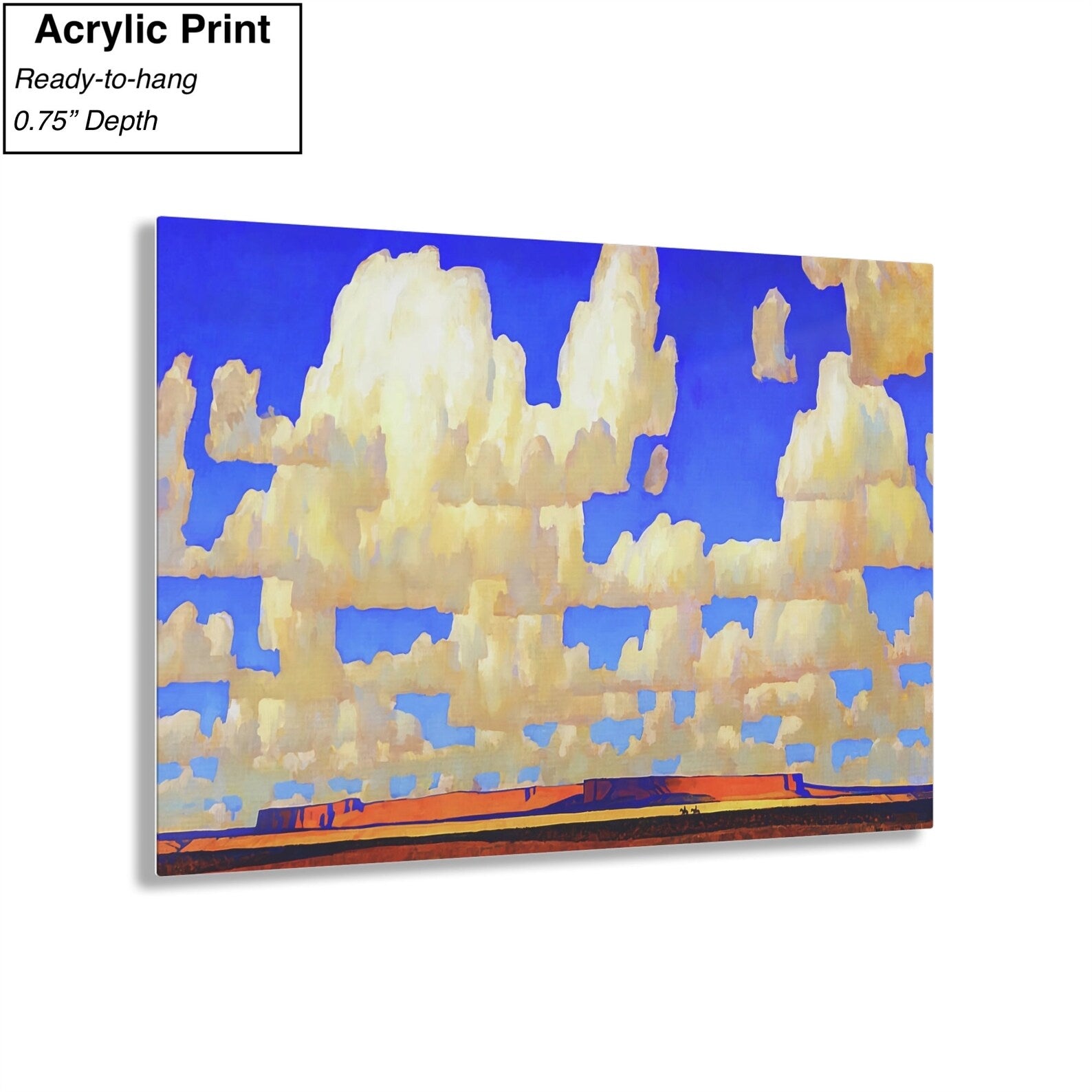 Maynard Dixon Cloud World Acrylic Print