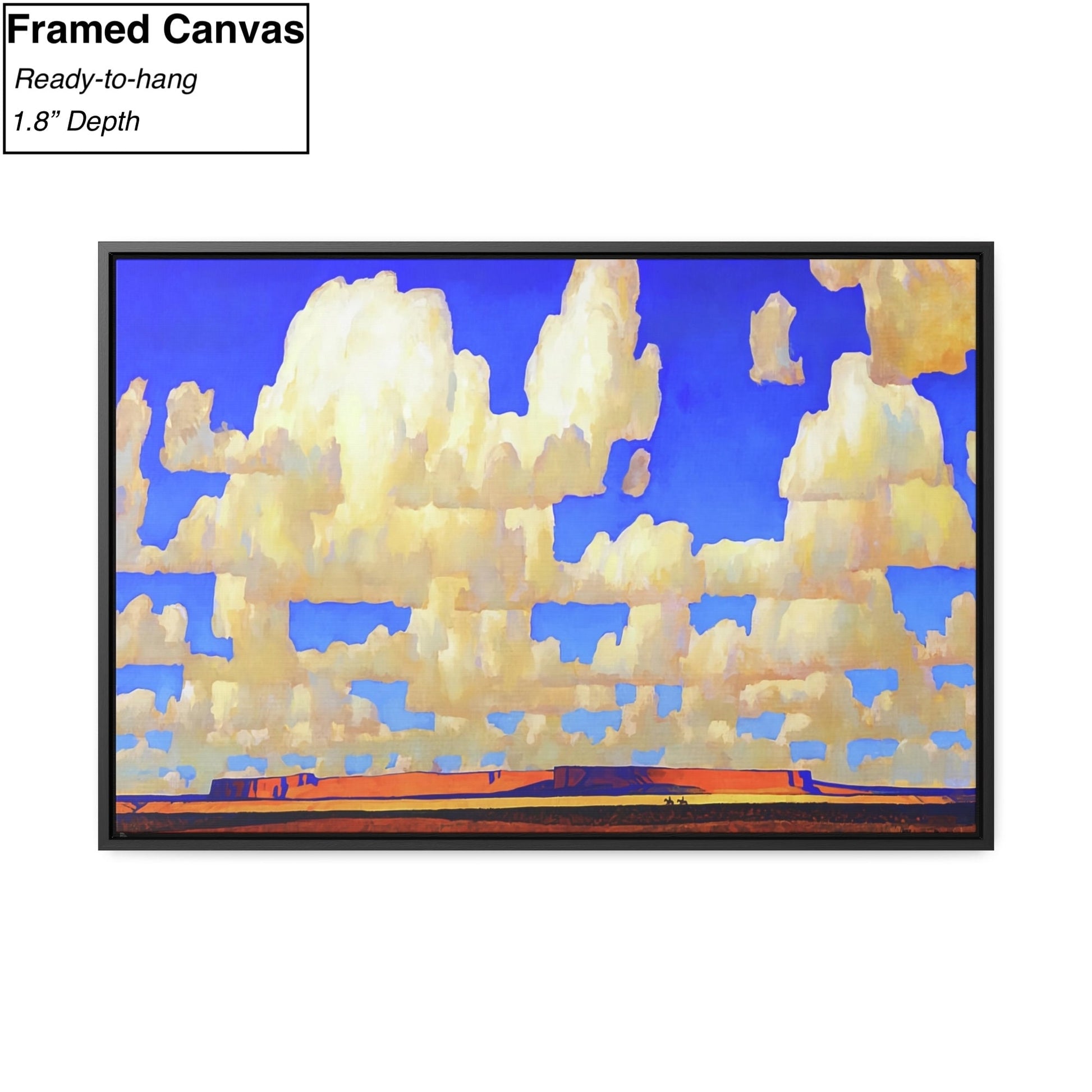 Maynard Dixon Cloud World Framed Canvas