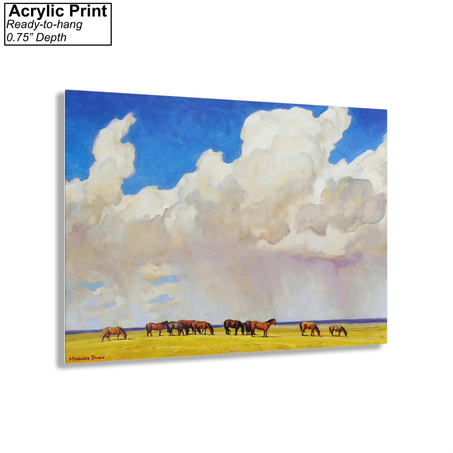 Maynard Dixon Prairie Shower Acrylic Print