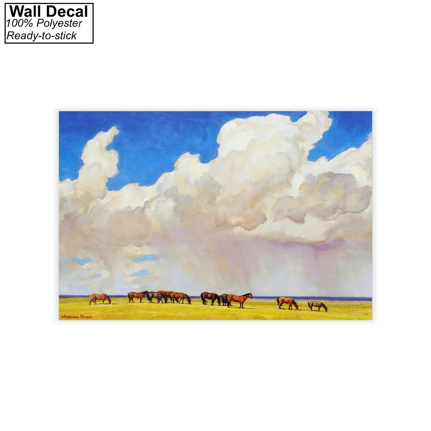 Maynard Dixon Prairie Shower Wall Decal