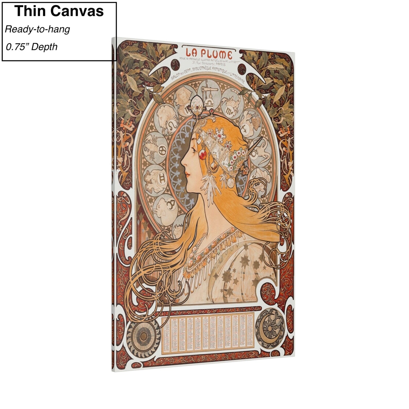 Mucha Zodiac Canvas Print