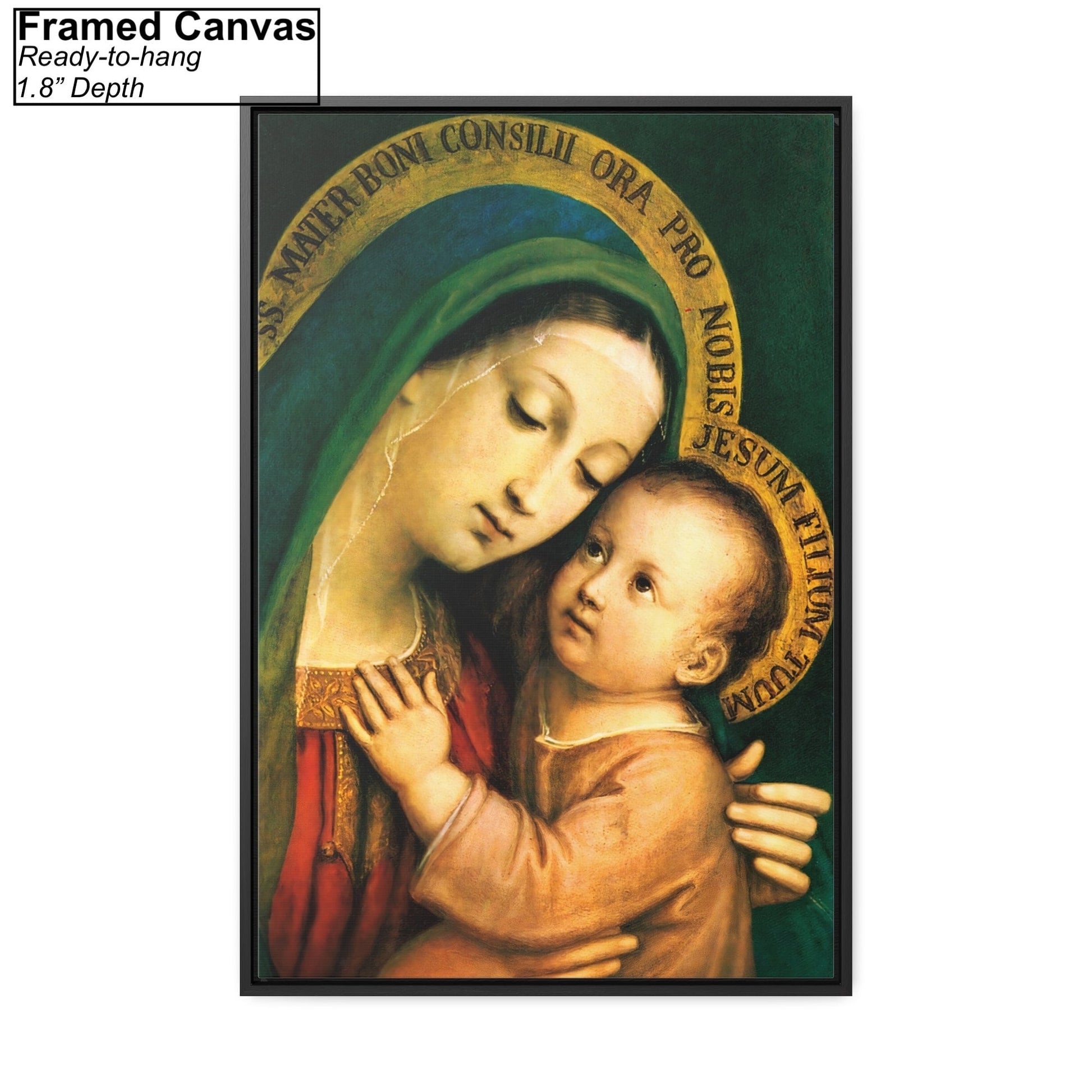 Our Lady of Good Counsel by Pasquale Sarullo Framed Canvas