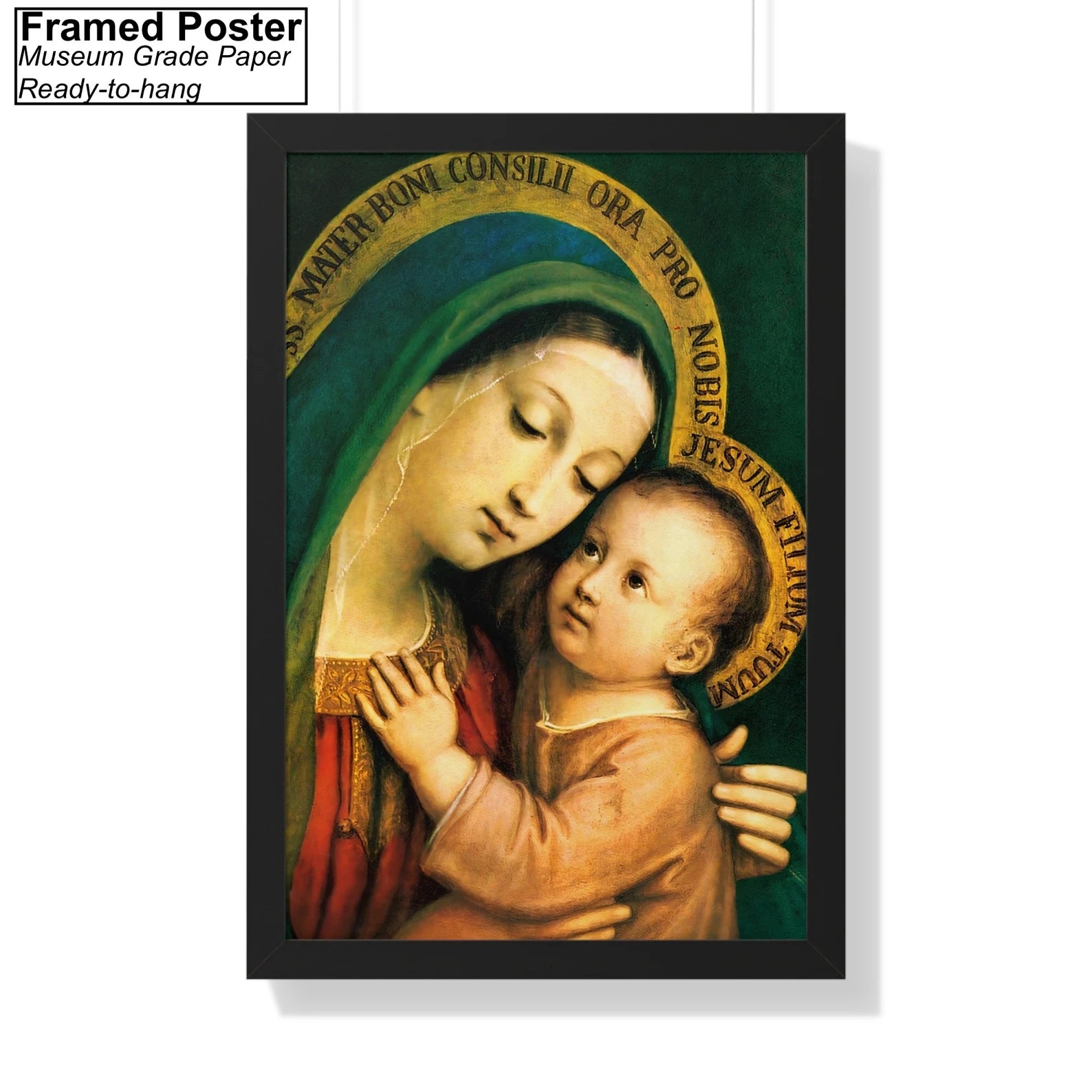 Our Lady of Good Counsel by Pasquale Sarullo Framed Poster