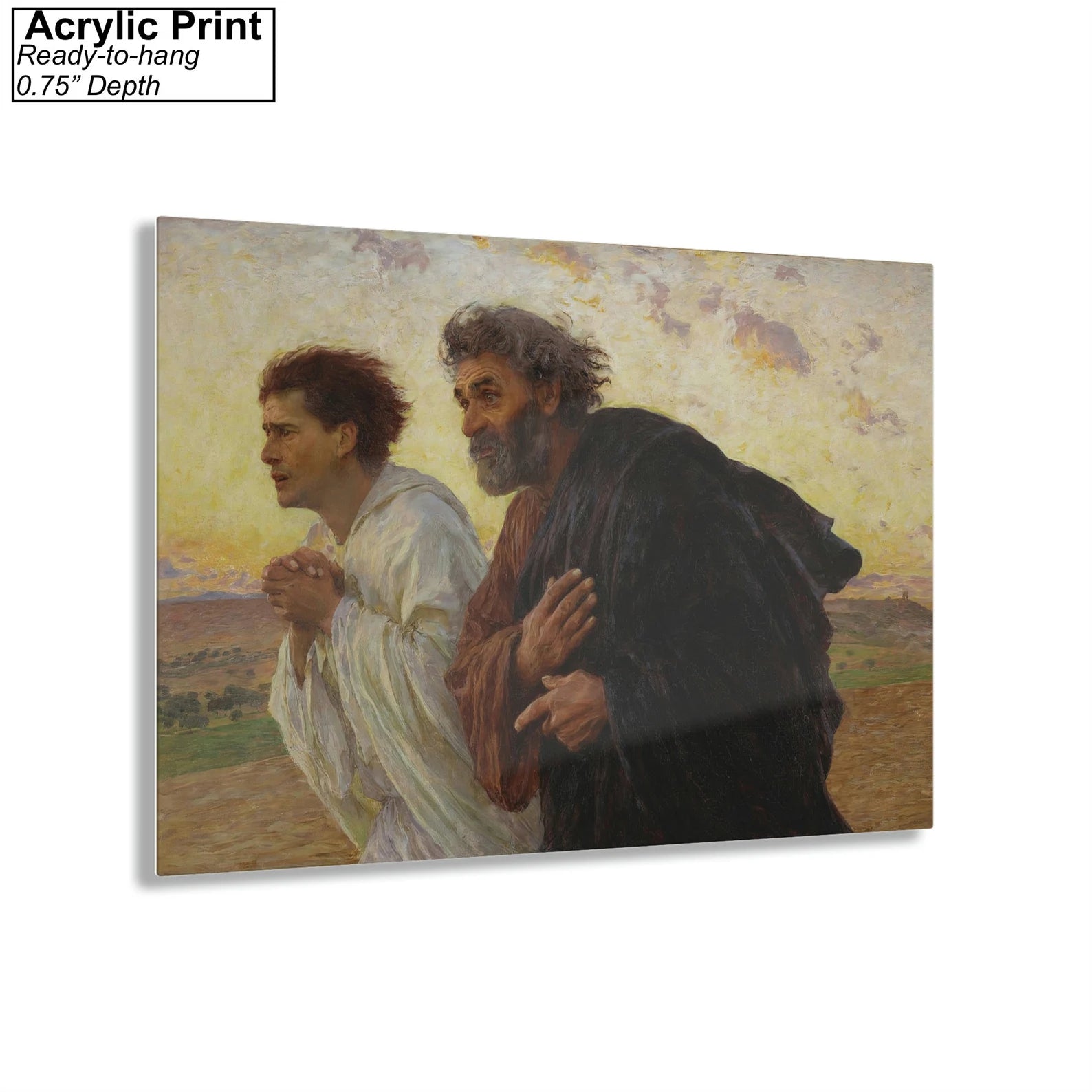 The Disciples Peter and John Running to the Tomb on the Morning of the Resurrection Acrylic Print
