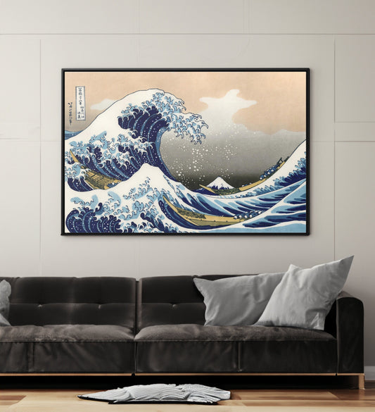 The Great Wave Off Kanagawa by Katsushika Hokusai Canvas Wall Art