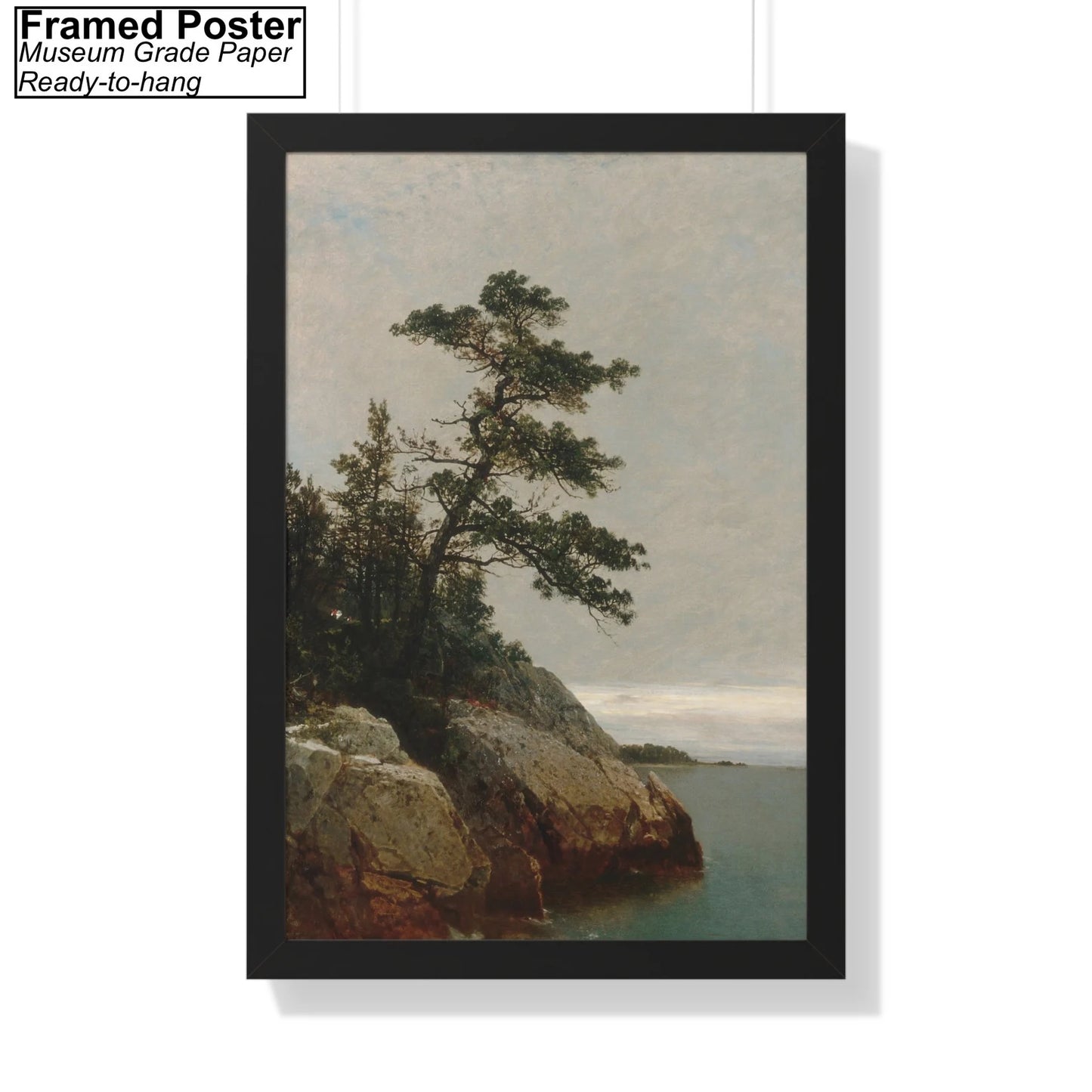 The Old Pine by John Frederick Kensett Framed Poster