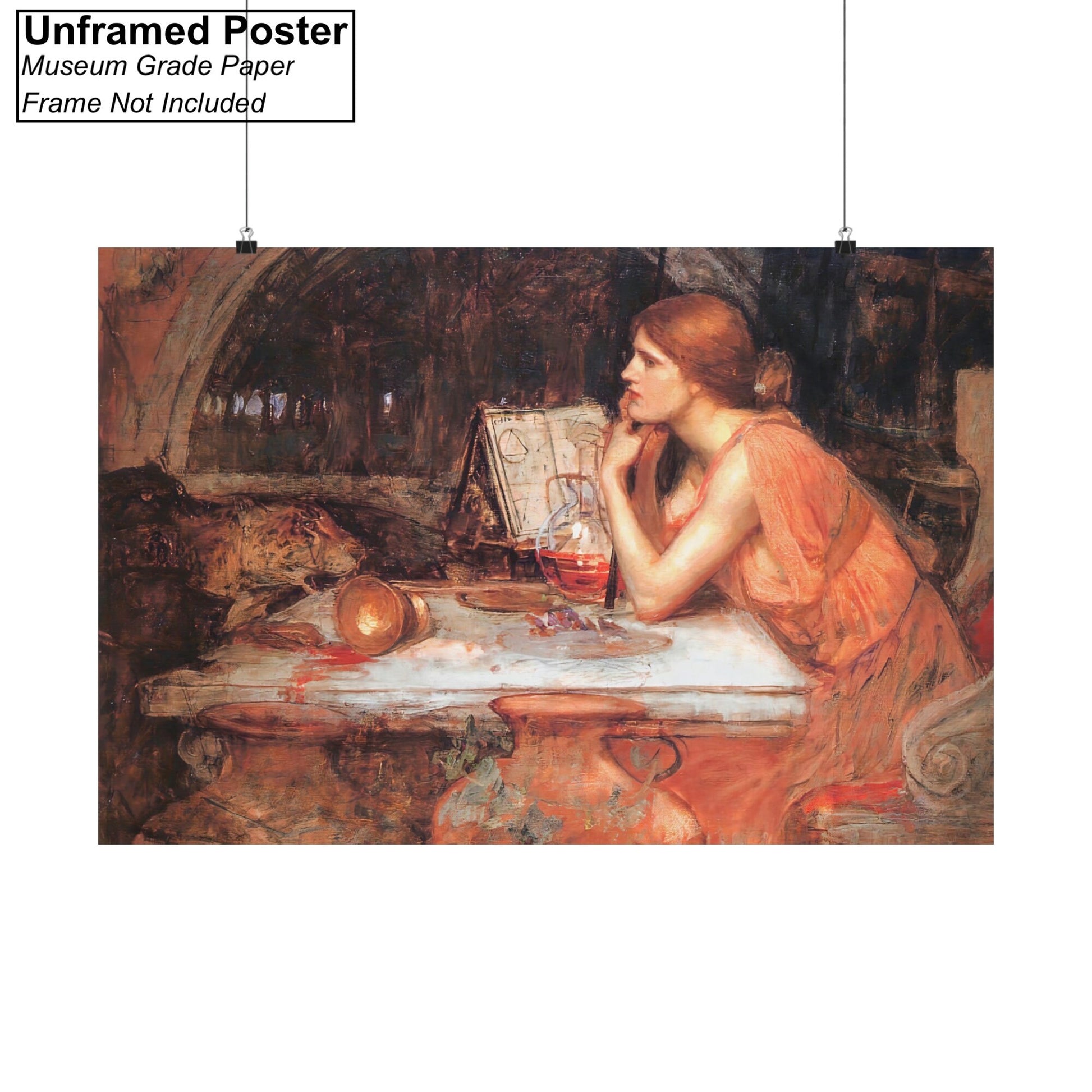 The Sorceress by John William Waterhouse Poster