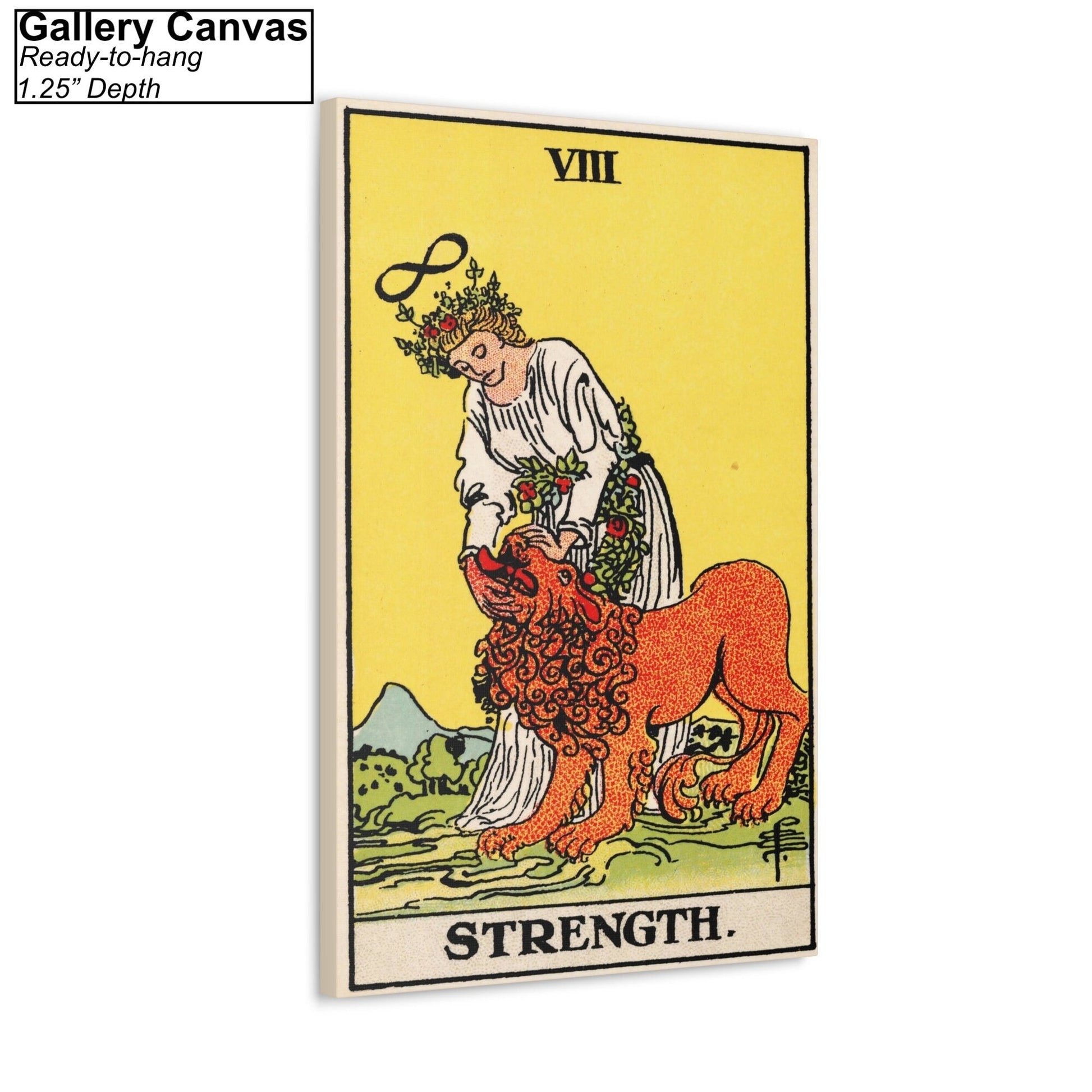 The Strength Tarot Card Canvas