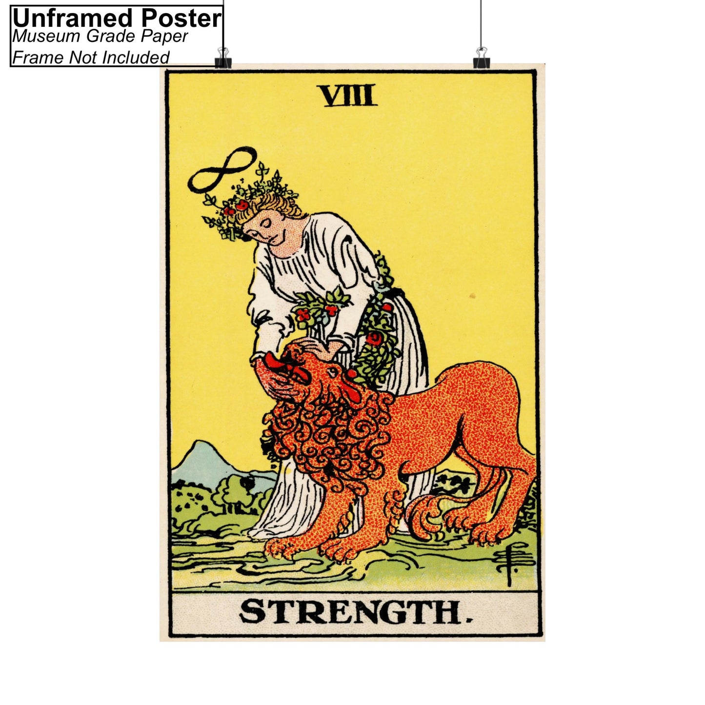 The Strength Tarot Card Poster