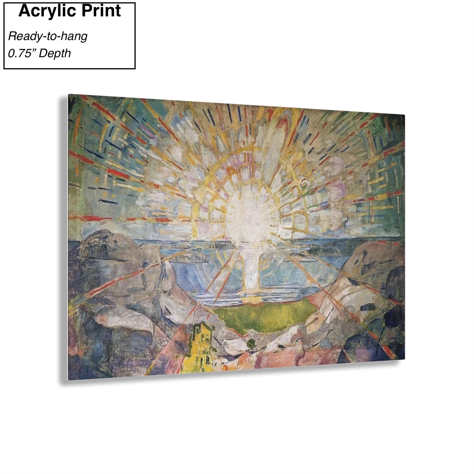 The Sun Illustration Acrylic Print