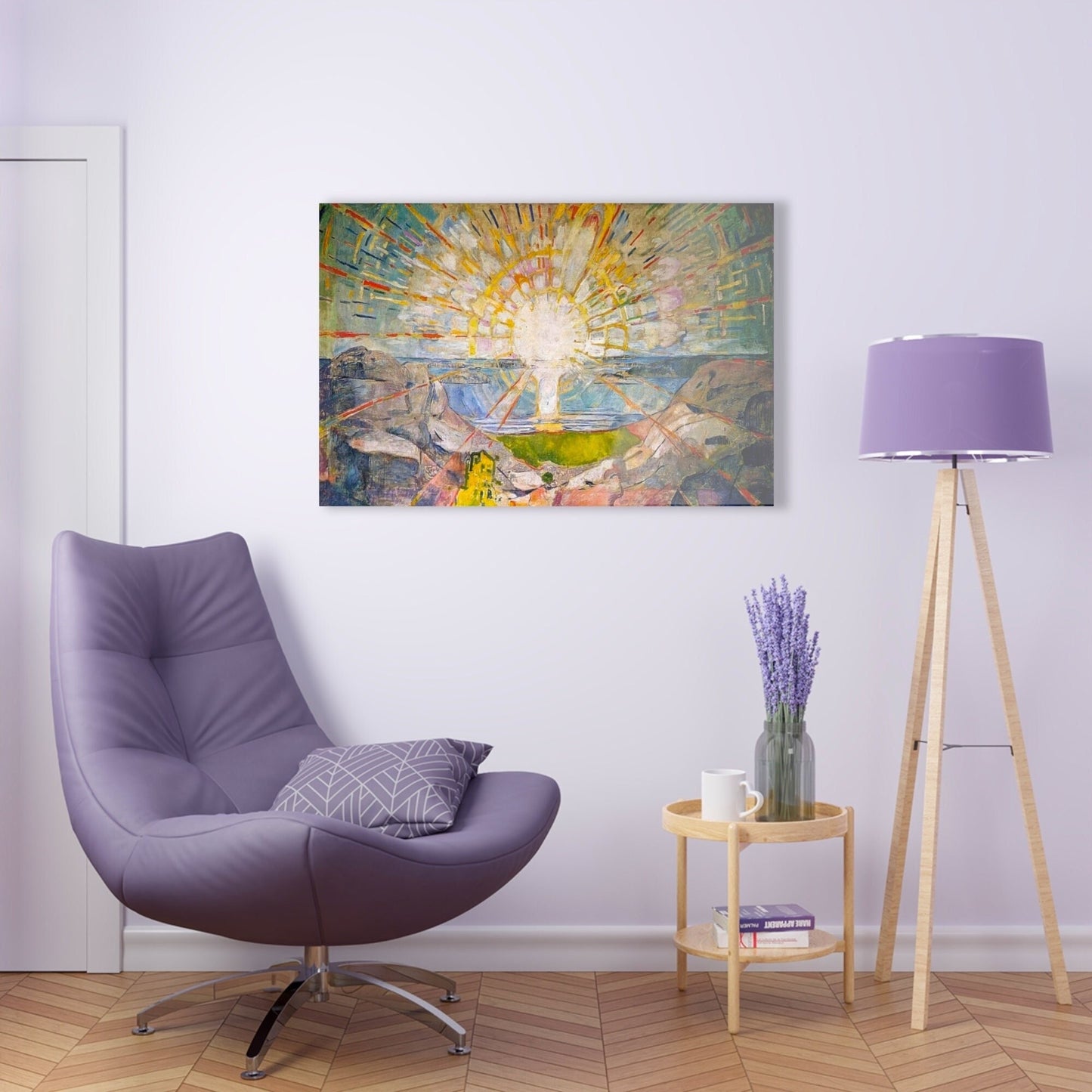 The Sun Illustration Canvas Wall Art